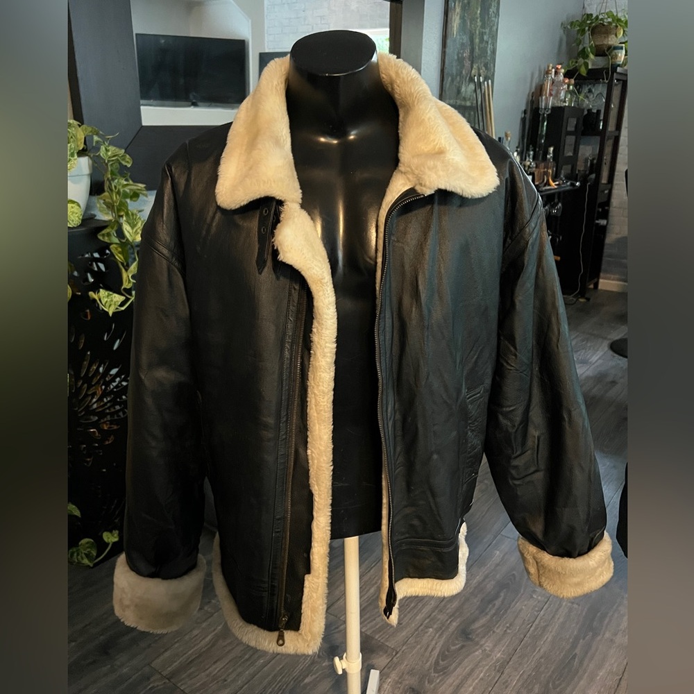 Authentic "American Leather" Jacket Winter Coat